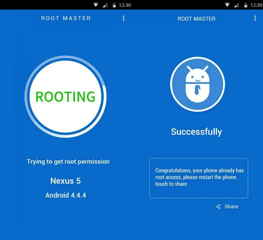 Ещё один метод быстрого получения root с помошью Root Master