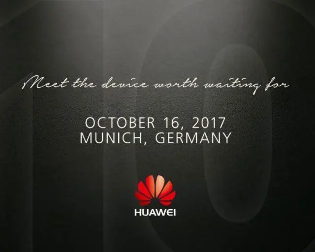 Huawei Mate 10 приглашает на анонс 16 октября официально