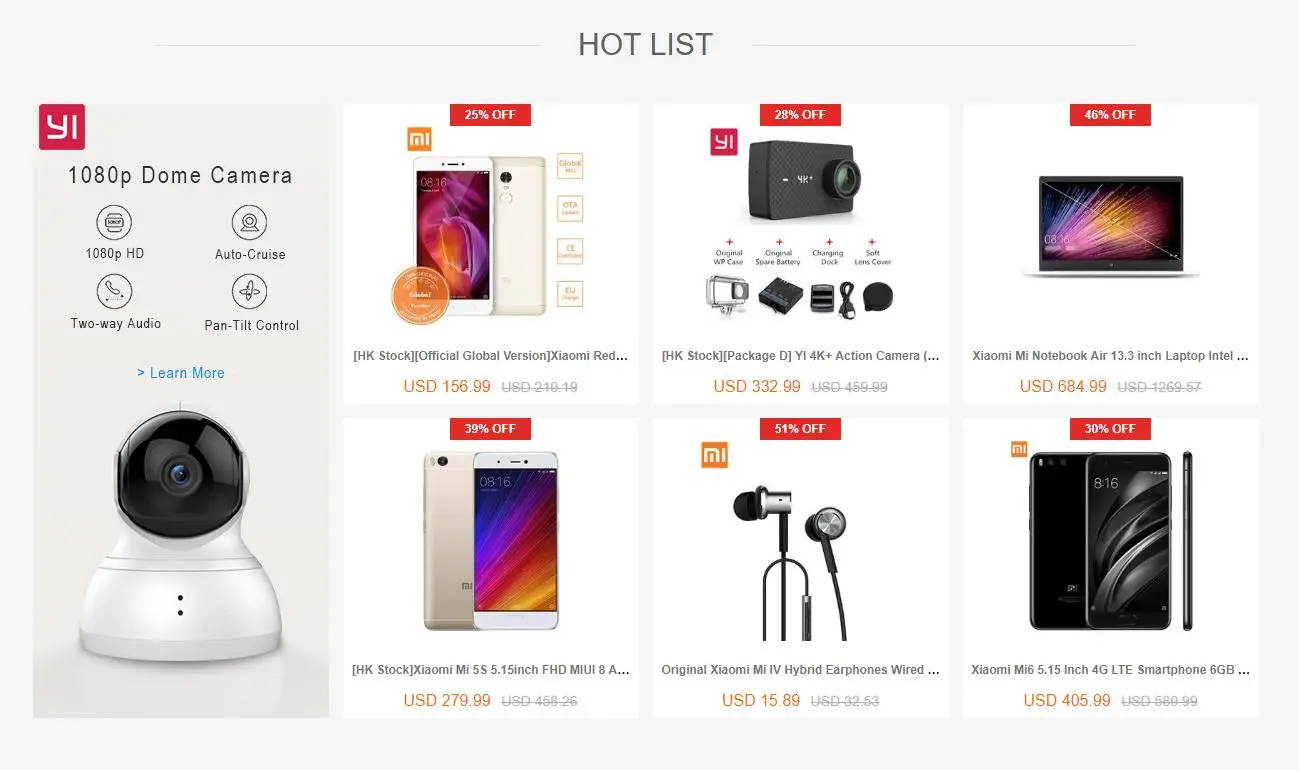 Распродажа Xiaomi не на Aliexpress: скидки 15% — 68%