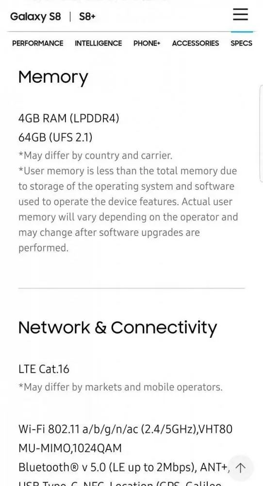 Samsung тоже ставит разные по скорости комплектующие в Galaxy S8