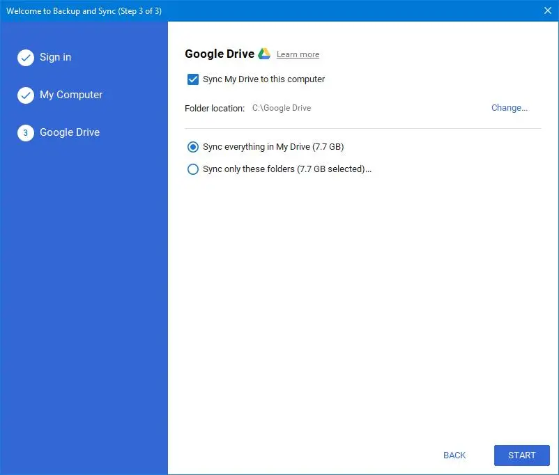 Настраиваем синхронизацию ПК с облаком с помощью Google Backup and Sync