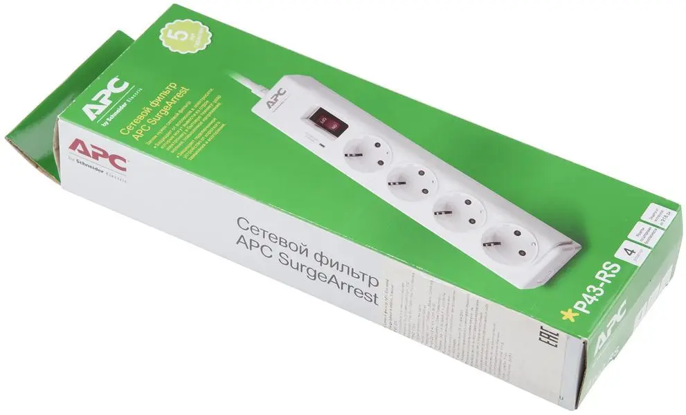 Обзор сетевых фильтров APC by&nbsp;Schneider Electric: АРС Р43-RS, АРС PM5U-RS, 