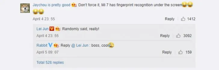 Xiaomi Mi 7 получит сканер отпечатка пальца под стеклом экрана