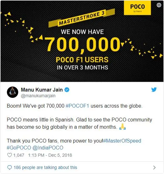 Вы уже купили Xiaomi Pocophone F1? Продано 700 тысяч штук за 3 месяца