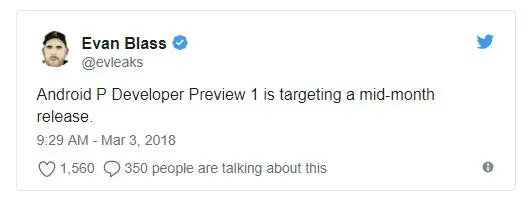 Android P увидим уже через несколько дней, пока Developer Preview