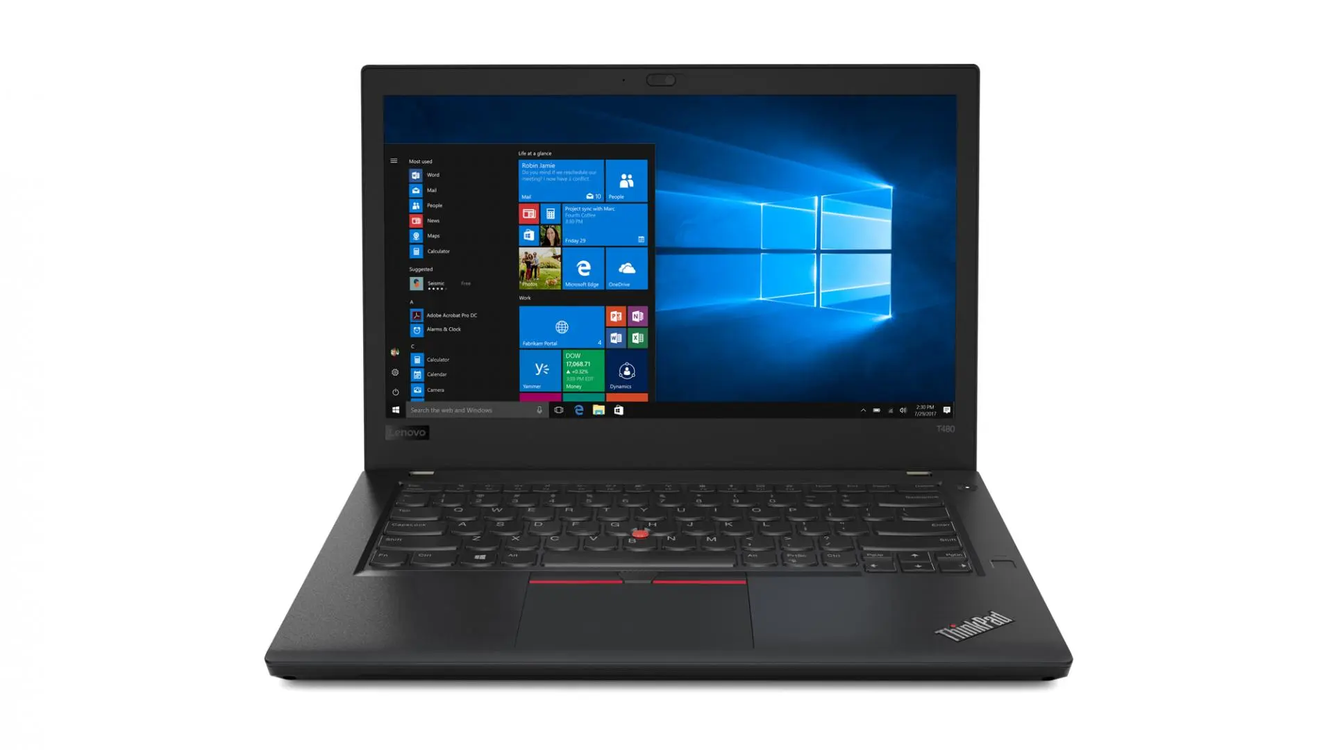 Lenovo анонсировала тройку ноутбуков ThinkPad: T480, T480s и T580