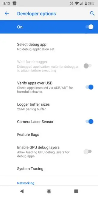 Скрытые переключатели настроек обнаружены в Android P Developer Preview