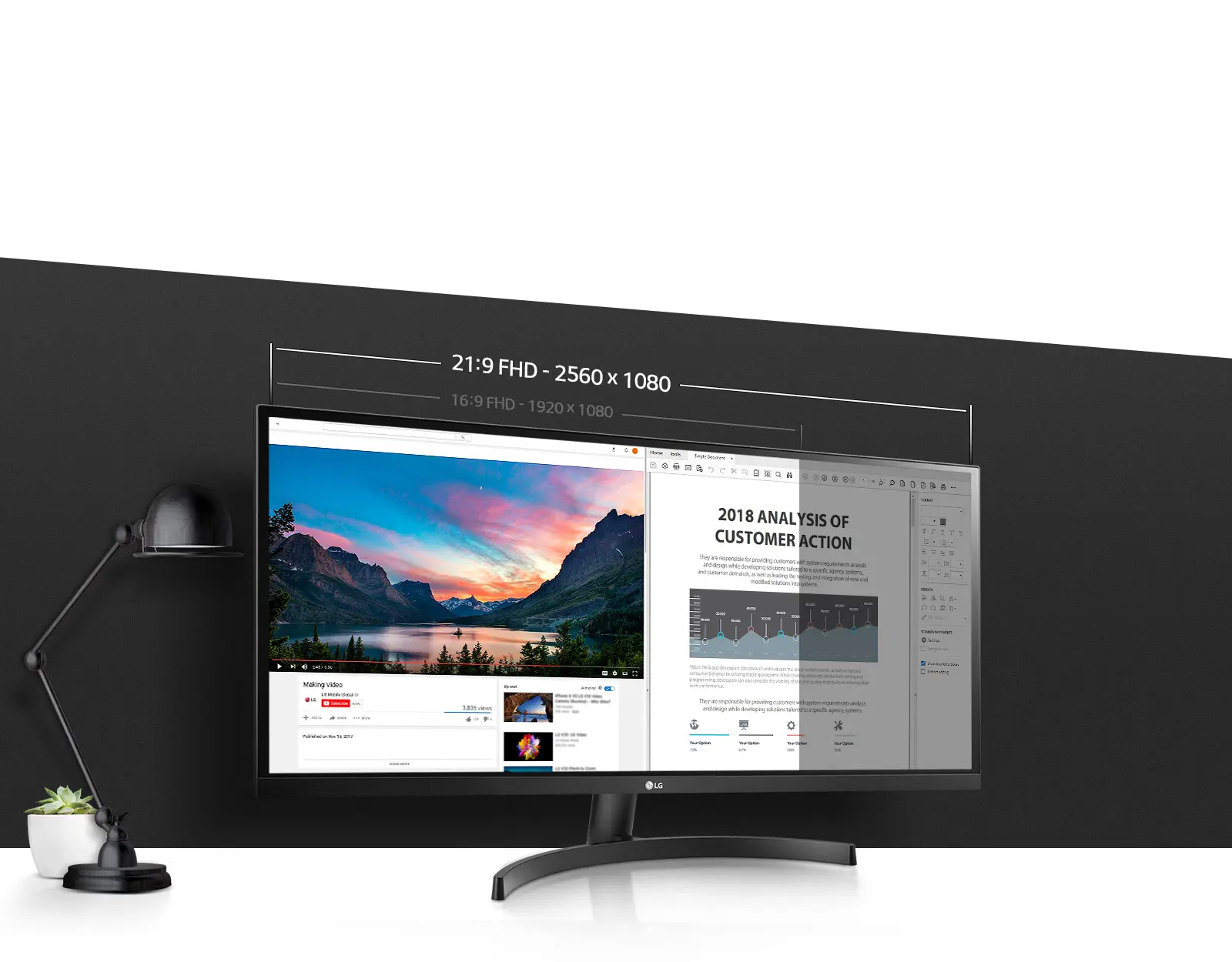 Ultrawide мониторы&nbsp;LG&nbsp;29WK500 и&nbsp;LG&nbsp;34WK500: чёткость изображения и&nbsp;многозадачность