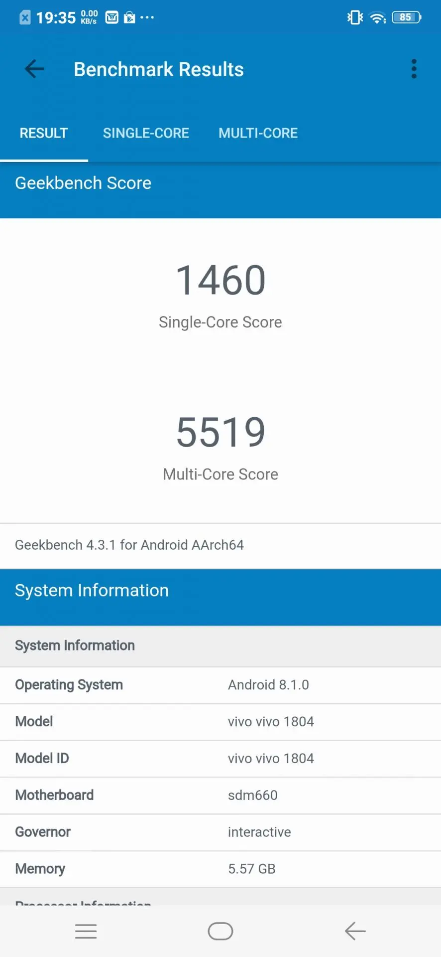 Обзор и тестирование смартфона Vivo V11