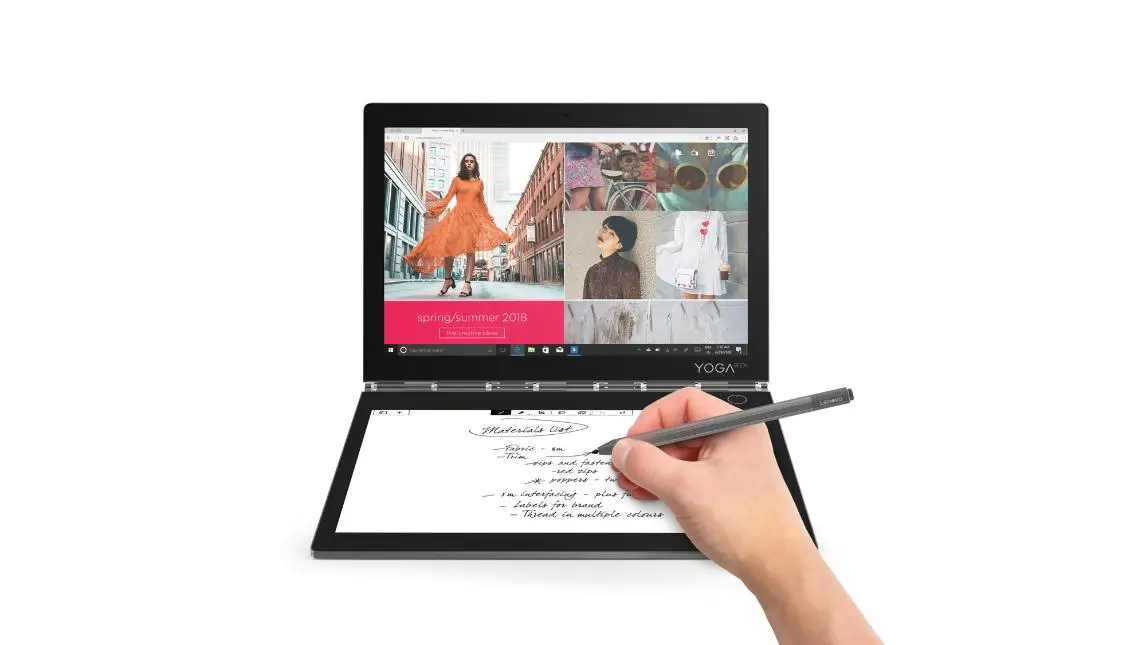 Lenovo Yoga Book C930 получил второй экран с технологией E Ink