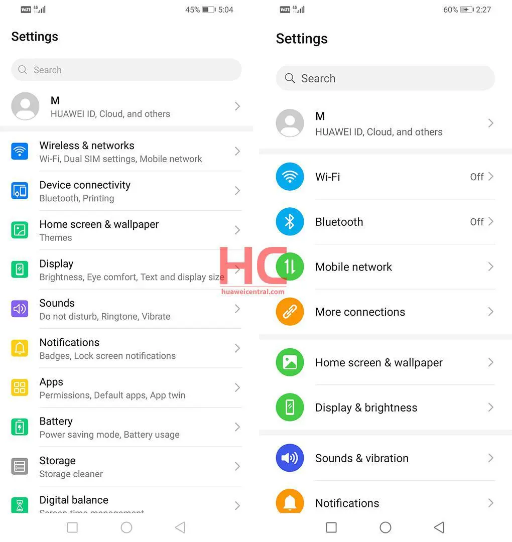 Сравниваем новый интерфейс EMUI 10 и&nbsp;EMUI 9.1. Huawei удалось хорошо?