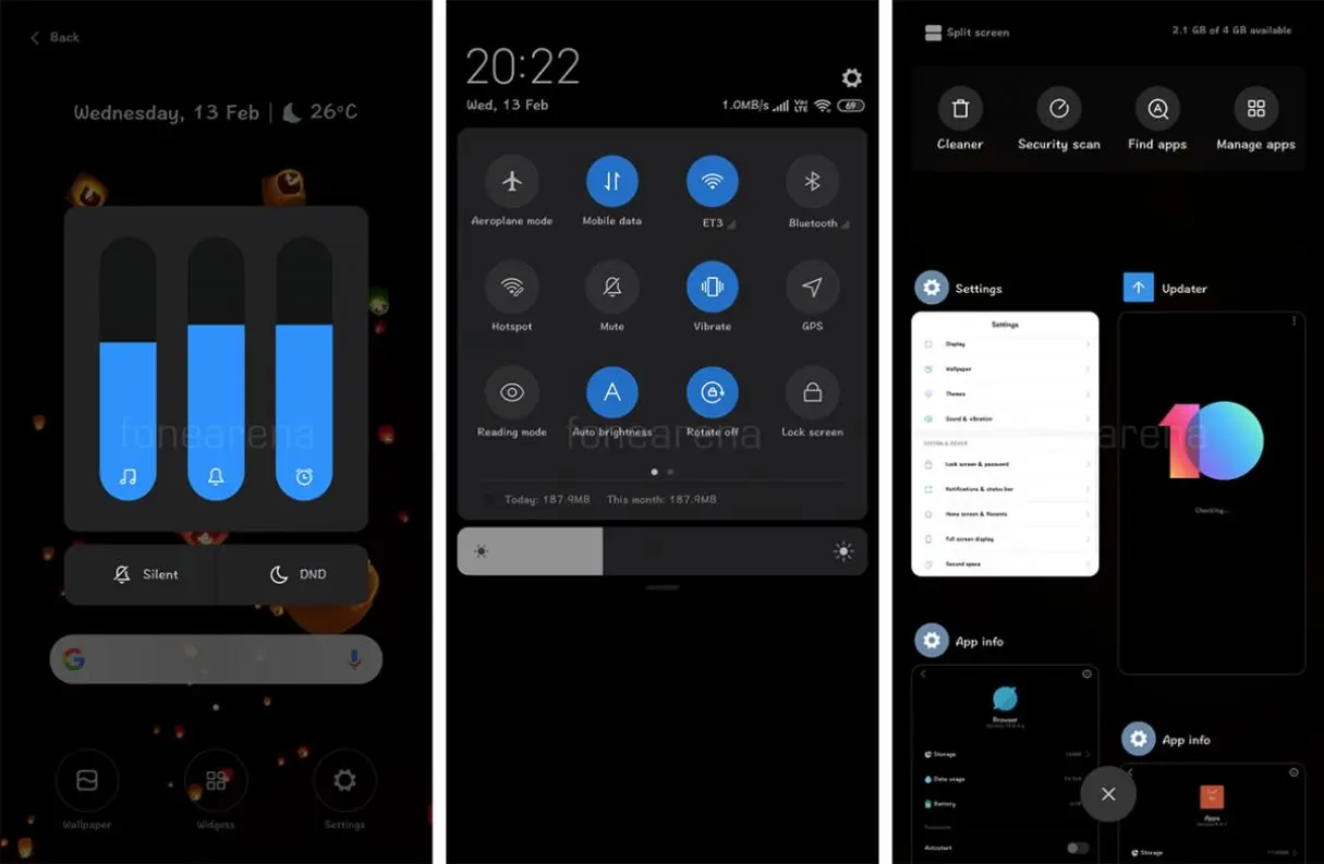 В Xiaomi MIUI 10 появилась тёмная тема оформления
