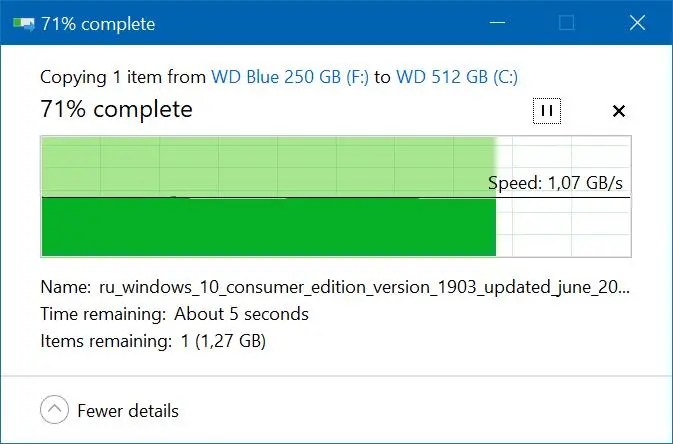 Обзор твердотельного накопителя Western Digital Blue SN 500 NVMe