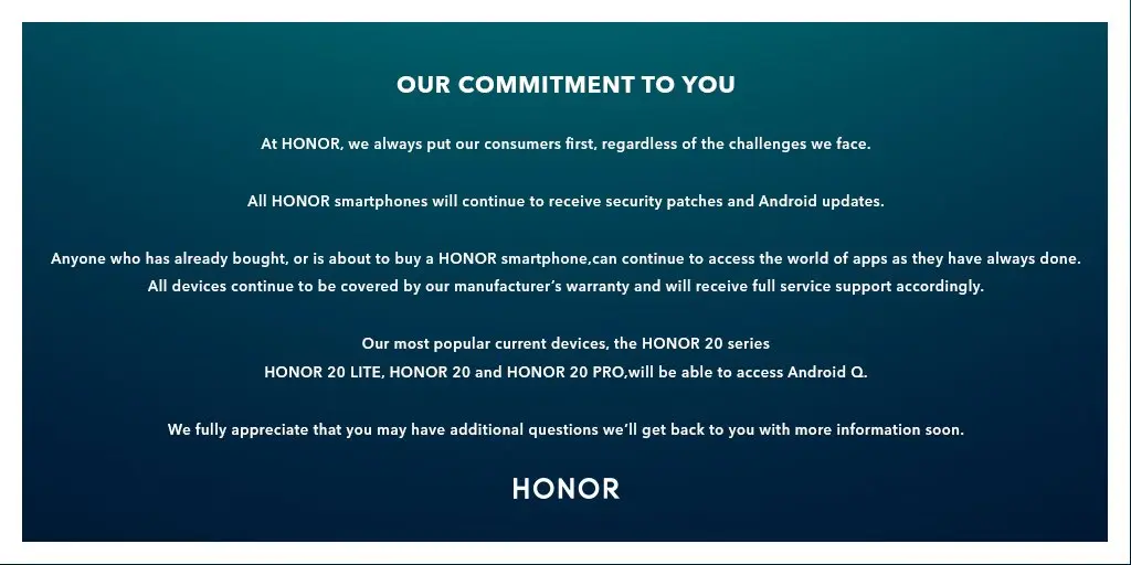 Honor официально рассказывает об обновлениях смартфонов до Android Q