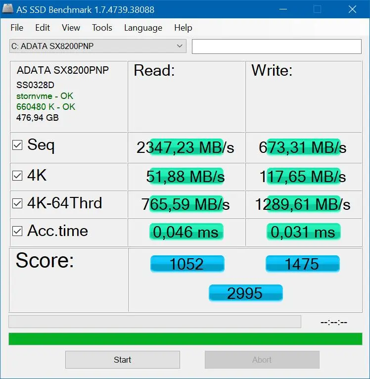 Обзор скоростного SSD ADATA XPG SX8200 Pro 512GB
