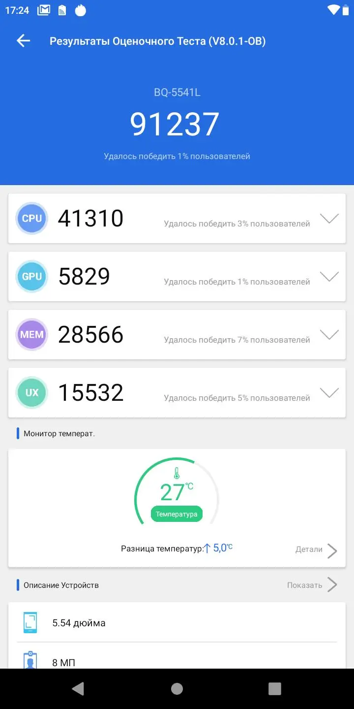Обзор защищённого смартфона BQ&nbsp;Shark Rush (5541L)