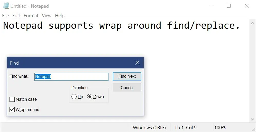 Блокнот (notepad.exe) Windows 10 стал отдельным приложением в&nbsp;Store и&nbsp;обновился