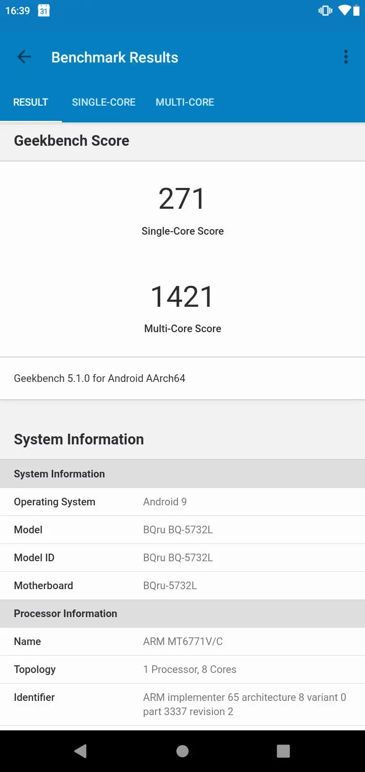 Обзор смартфона BQ Aurora SE 5732L
