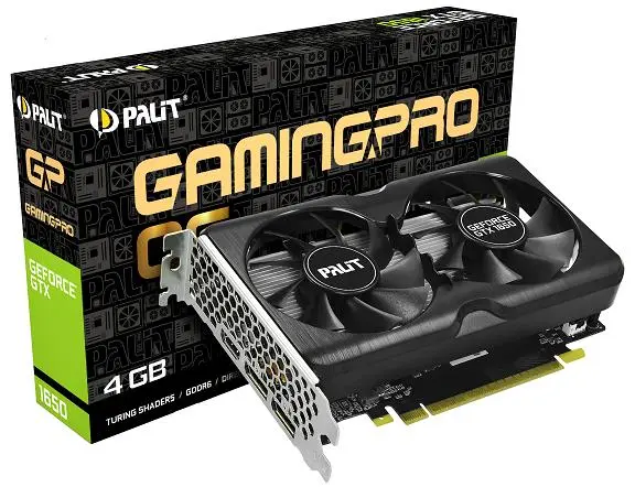 Palit выпустила GeForce GTX 1650 GamingPro на базе скоростной памяти GDDR6