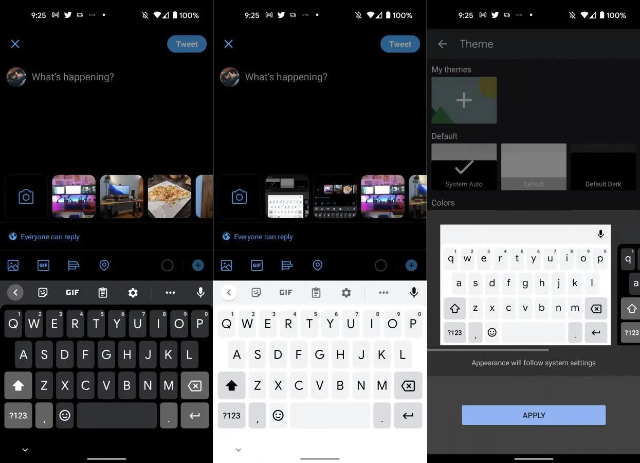 Клавиатура GBoard обновляется и меняет внешний вид