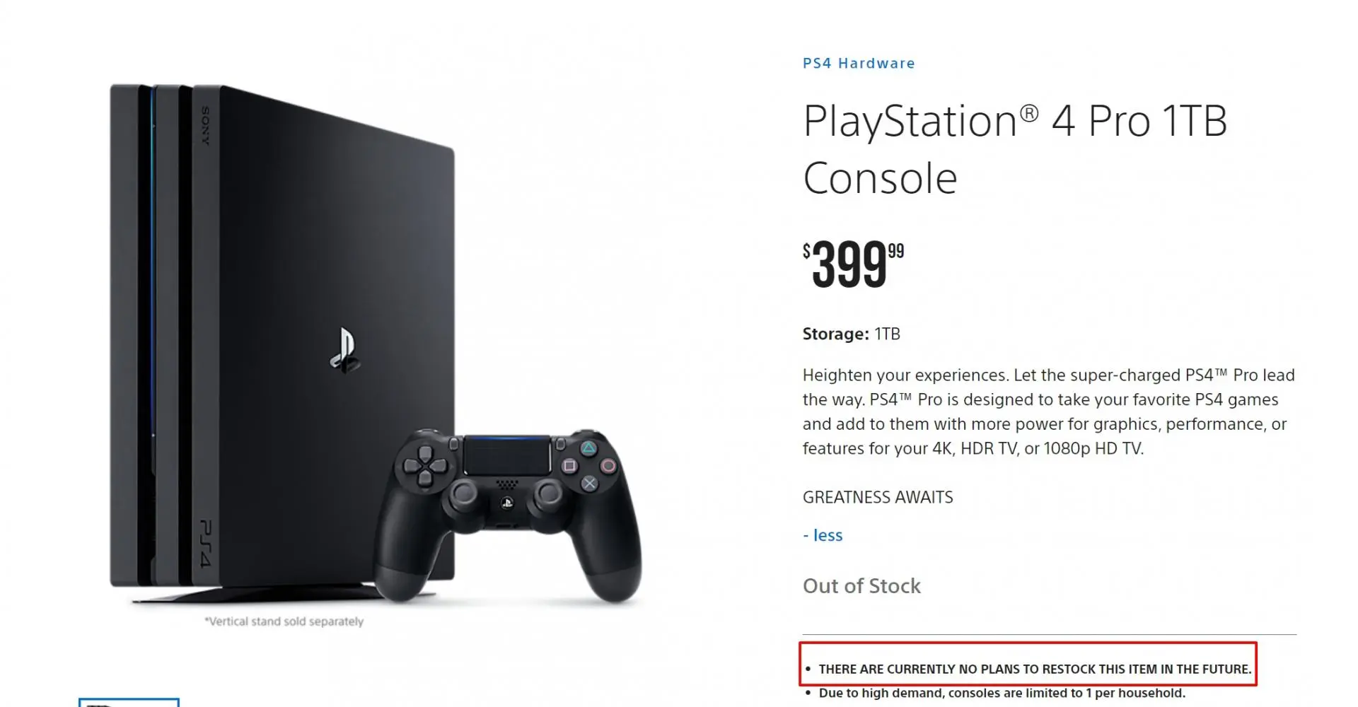 Sony может снять PS4 Pro с&nbsp;продажи