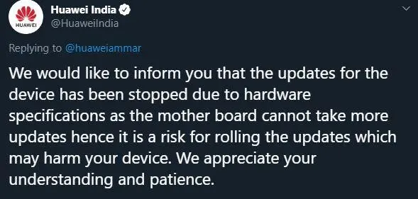 Huawei назвала причину, почему не&nbsp;обновит часть смартфонов до&nbsp;EMUI 10