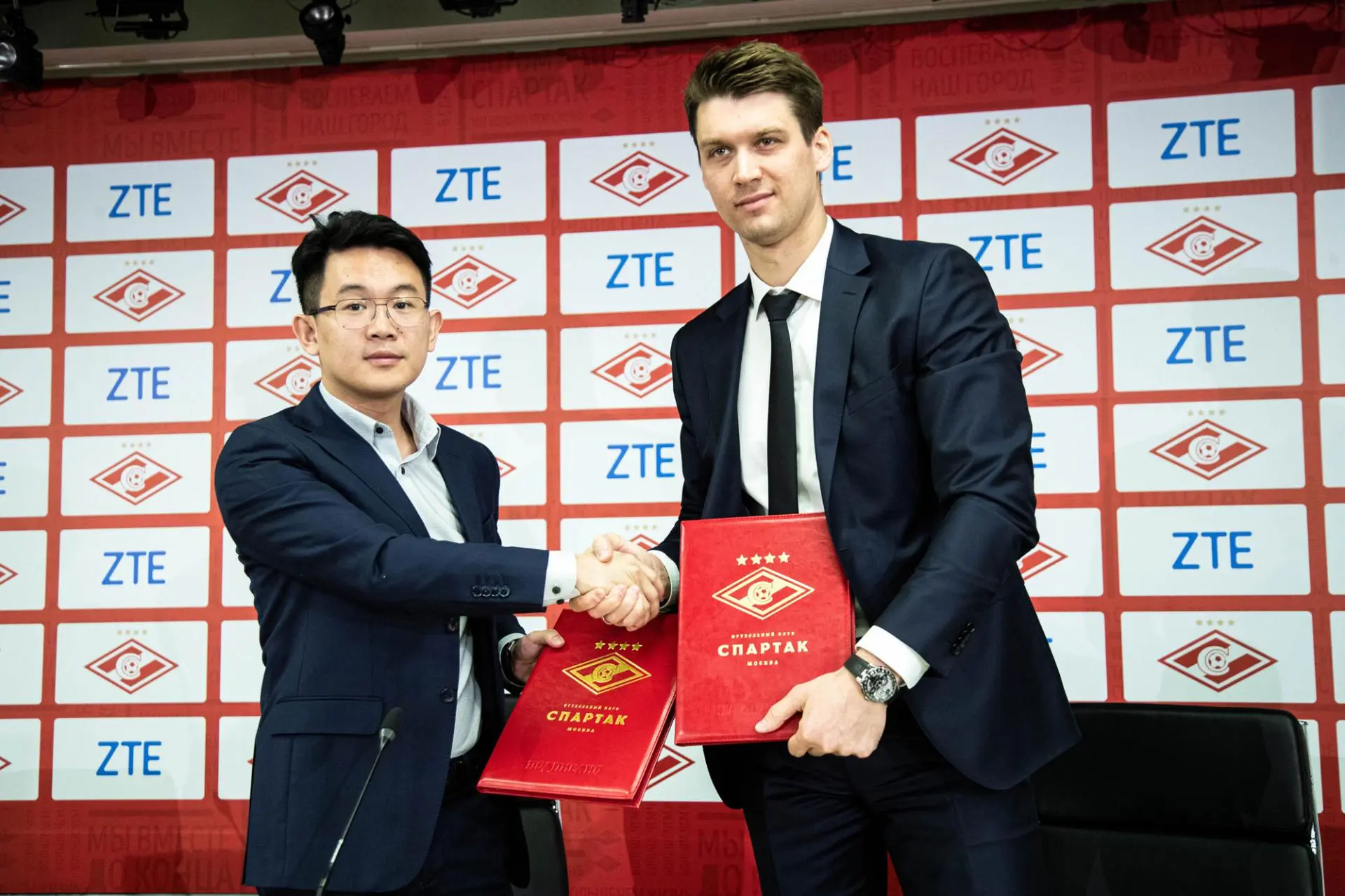 Подписание договора о сотрудничестве между ZTE и Спартак-Москва