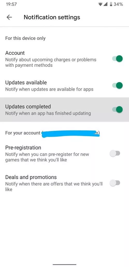 Google решила вернуть уведомления обновлённых приложений в Play Store