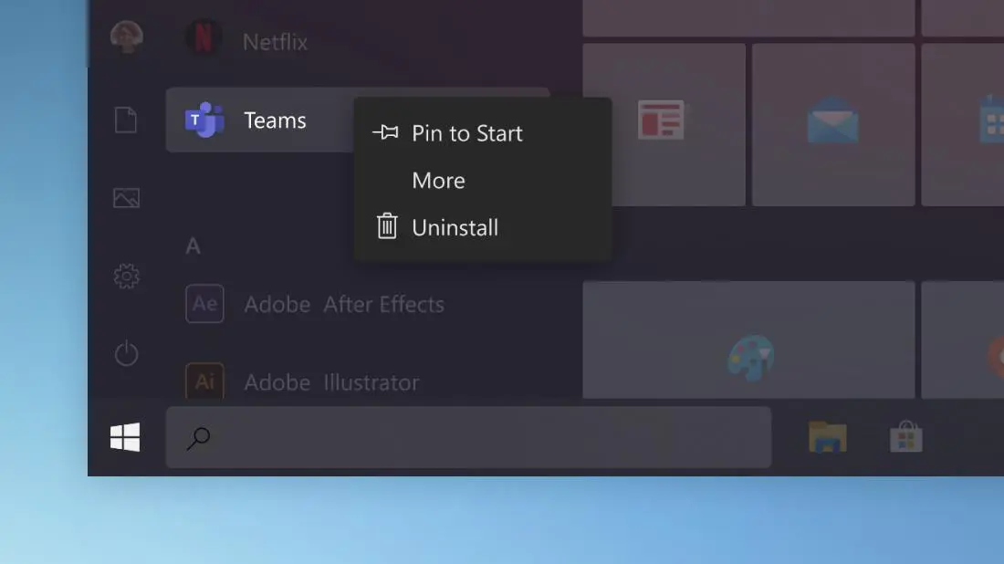 Меню Пуск в Windows меняют в очередной раз