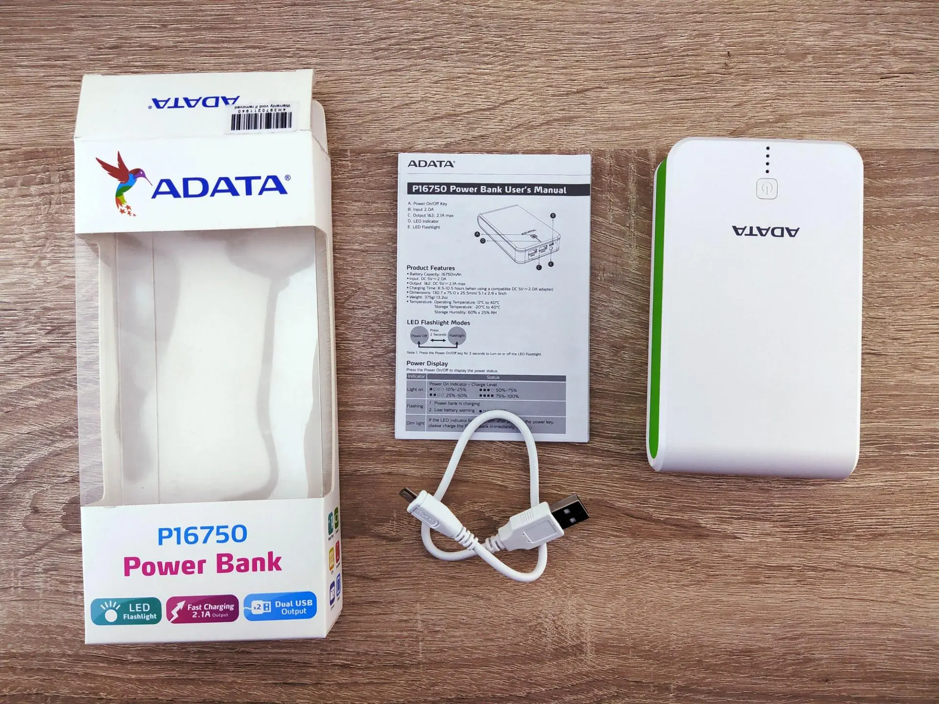 Обзор внешнего аккумулятора ADATA P16750 с&nbsp;фонариком