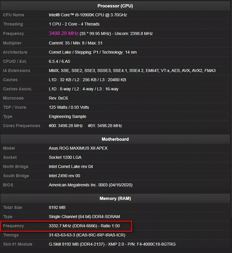 ОЗУ G.Skill DDR4 разогнали до 6665,4 Мгц — новый мировой рекорд