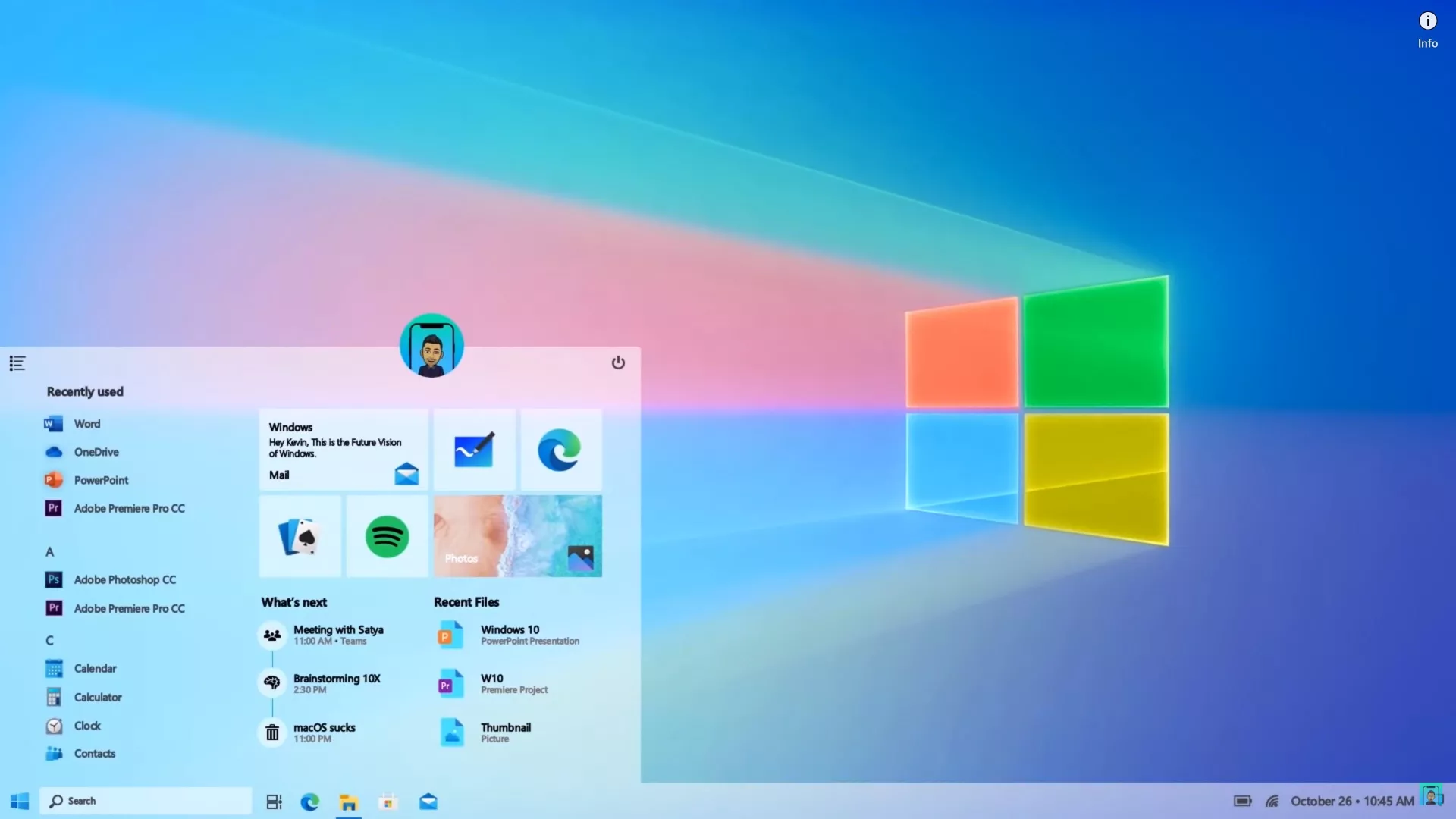 Как могла бы выглядеть Windows 10 в 2021, но вряд ли будет