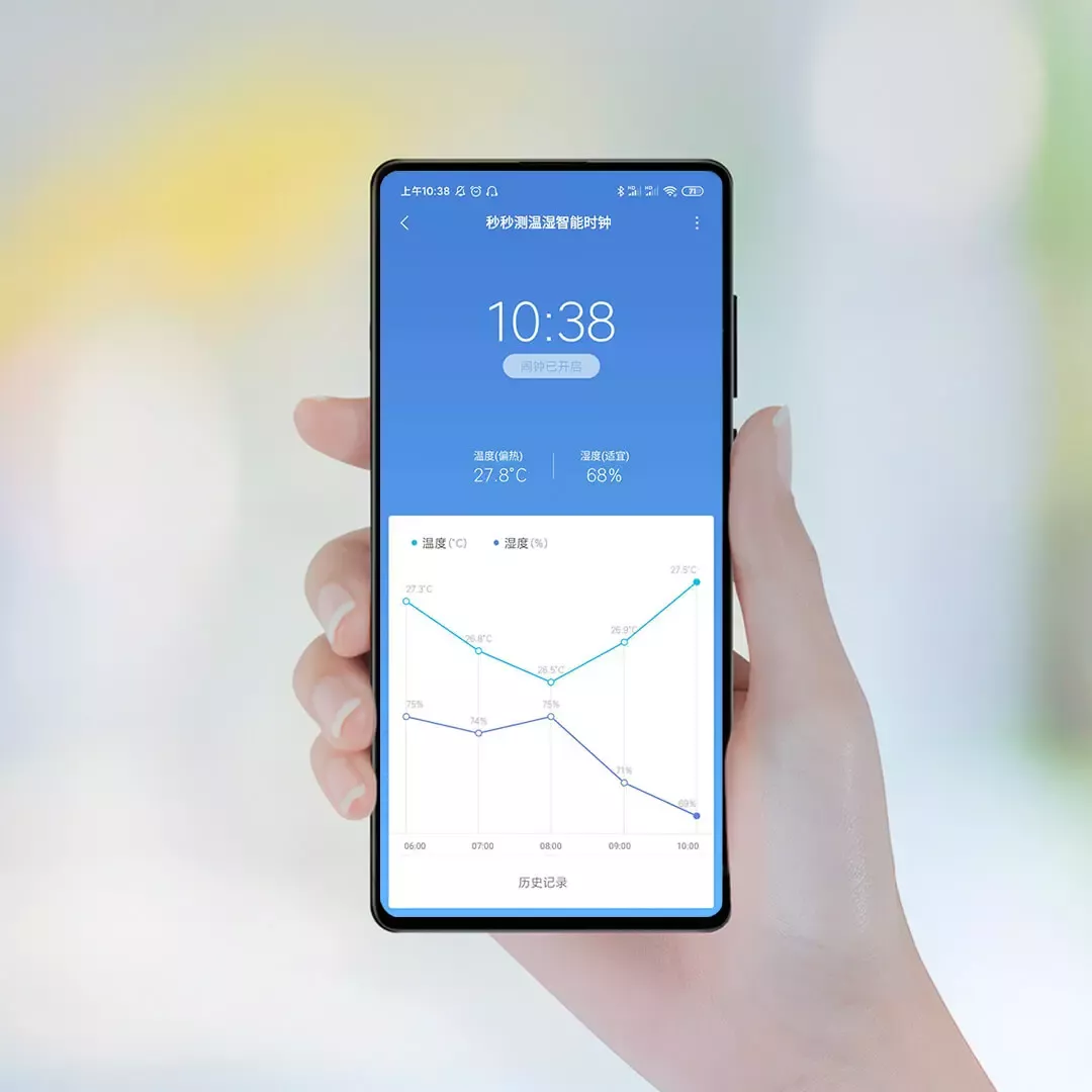 Часы с термометром и измерением влажности от Xiaomi Miaomiaoce