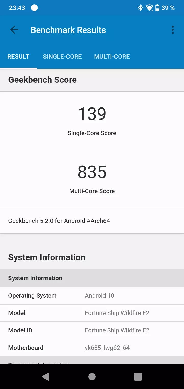 Тест-драйв смартфона HTC Wildfire E2