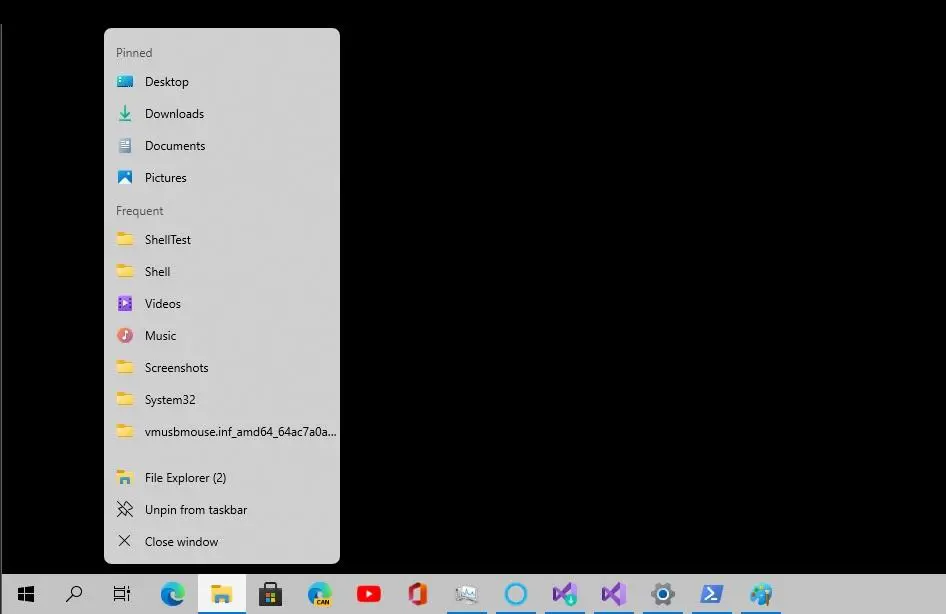 Новый внешний вид контекстных меню Windows 10 уже на скриншотах