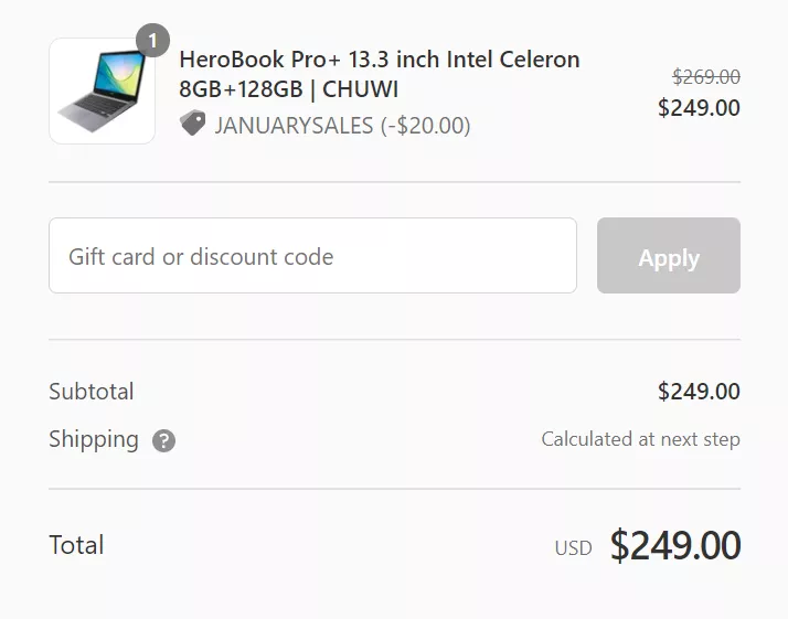 Chuwi HeroBook Pro Plus — дешёвый и компактный ноутбук с 3K-экраном