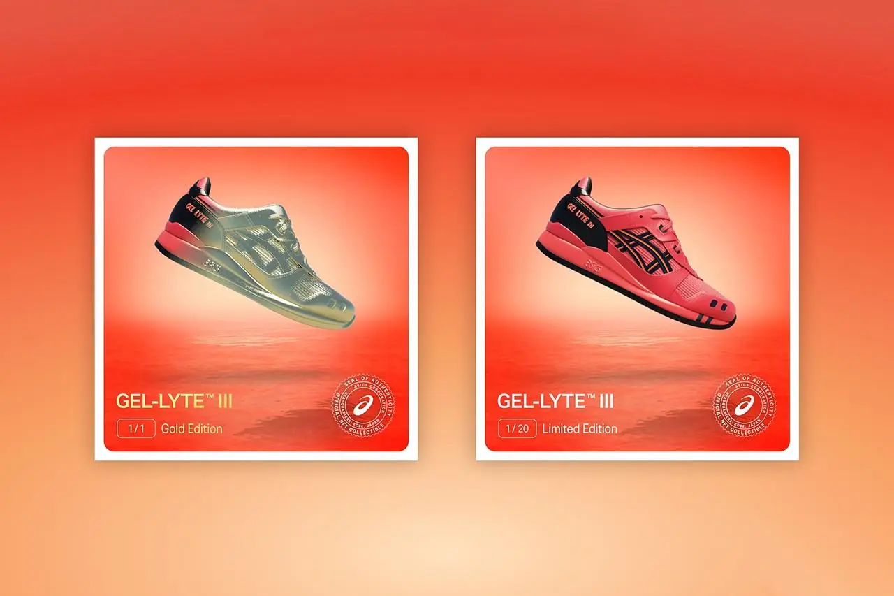 ASICS выпускает коллекцию sunrise red в формате nft