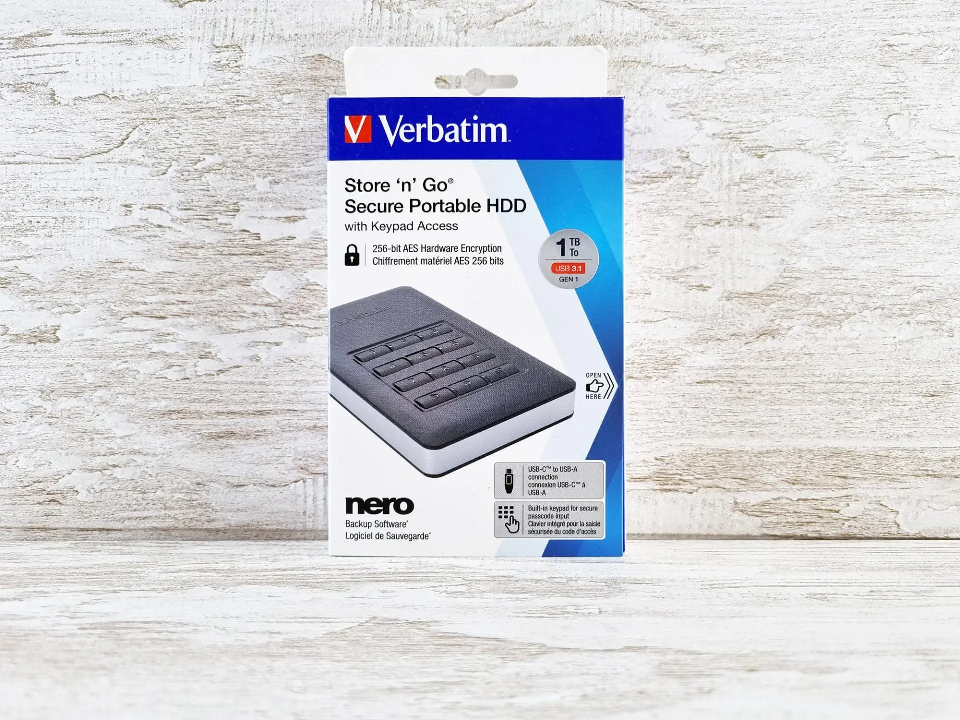 Тест-драйв портативного жёсткого диска Verbatim Store n Go Secure 53401