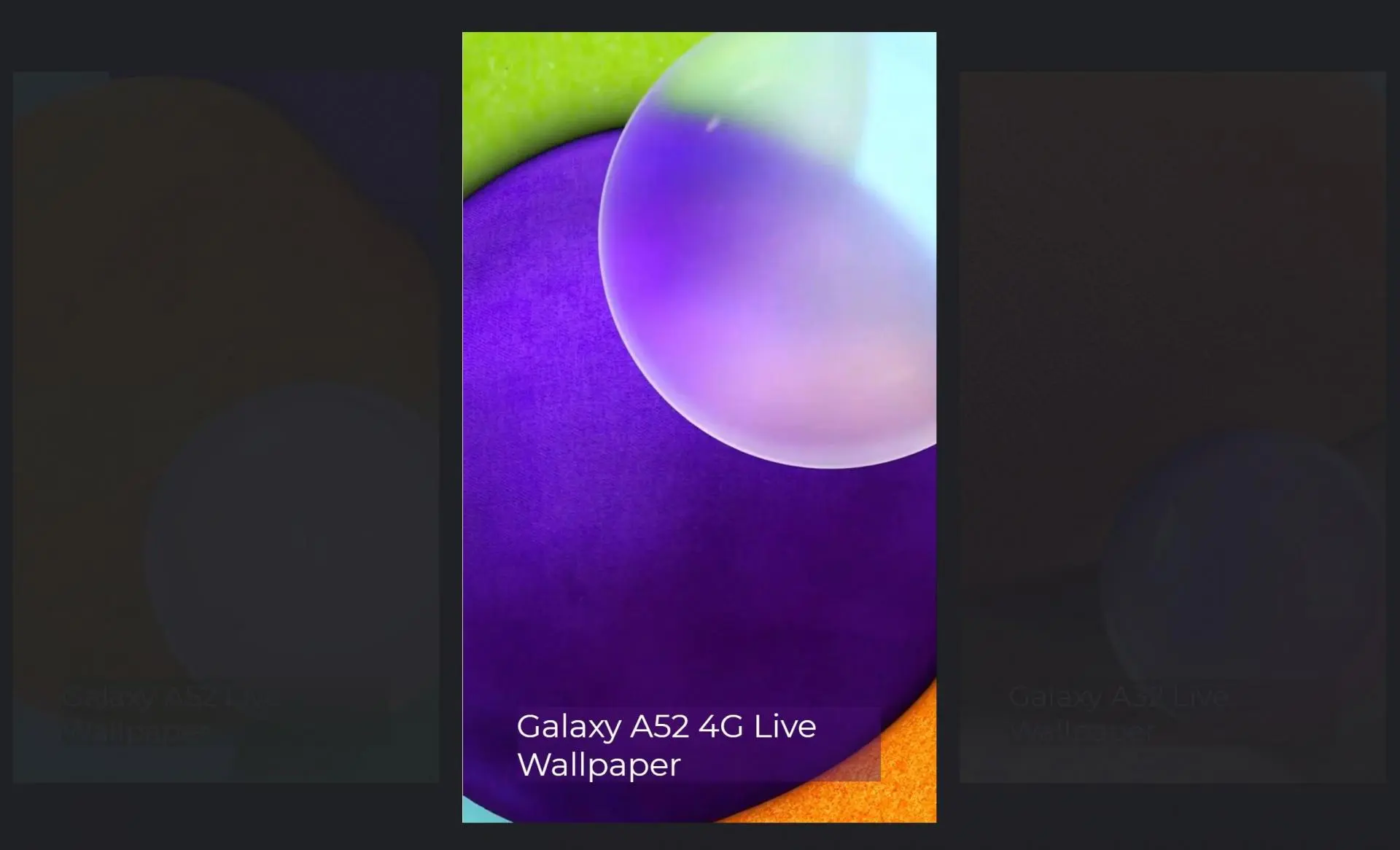 Живые обои со смартфонов Samsung Galaxy A82, A72, A52 доступны для скачивания
