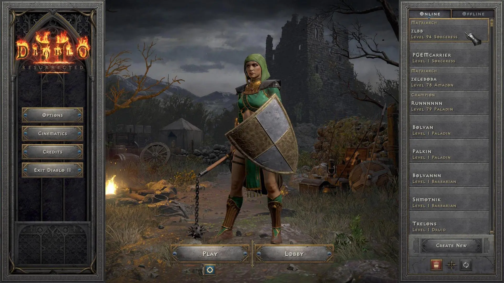 Гайд по быстрой раскачке двустихийной волшебницы в Diablo II Resurrected: лёд и пламень