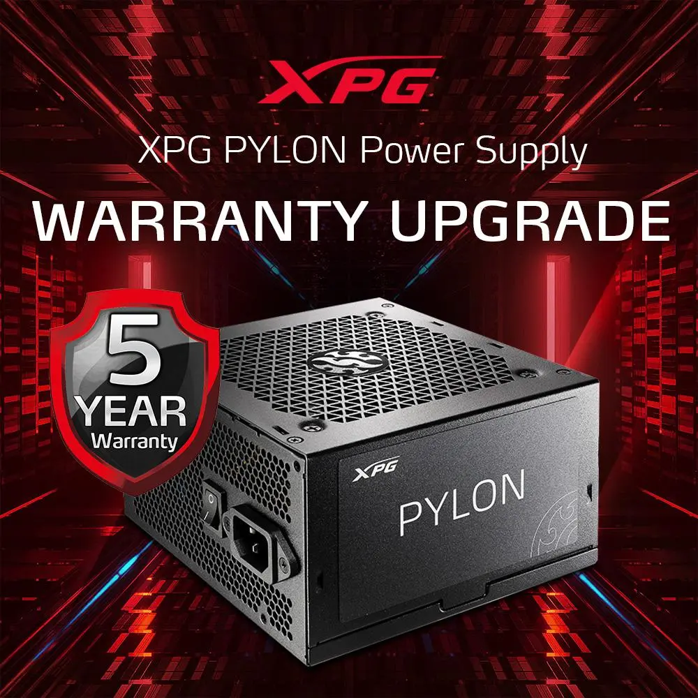 Гарантия на блок питания XPG PYLON с бронзовым сертификатом увеличена до 5 лет