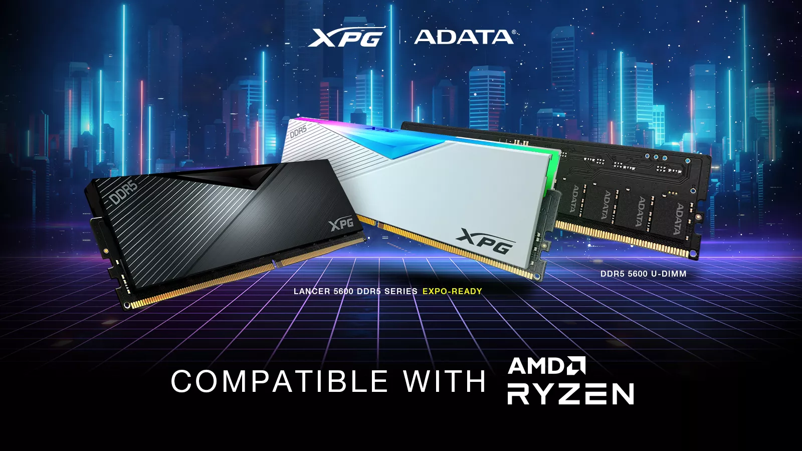XPG анонсирует LANCER DDR5 5600 с поддержкой AMD EXPO