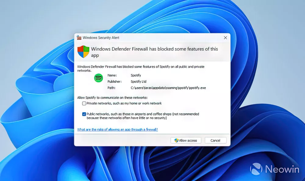 Microsoft меняет дизайн файервола в Windows 11