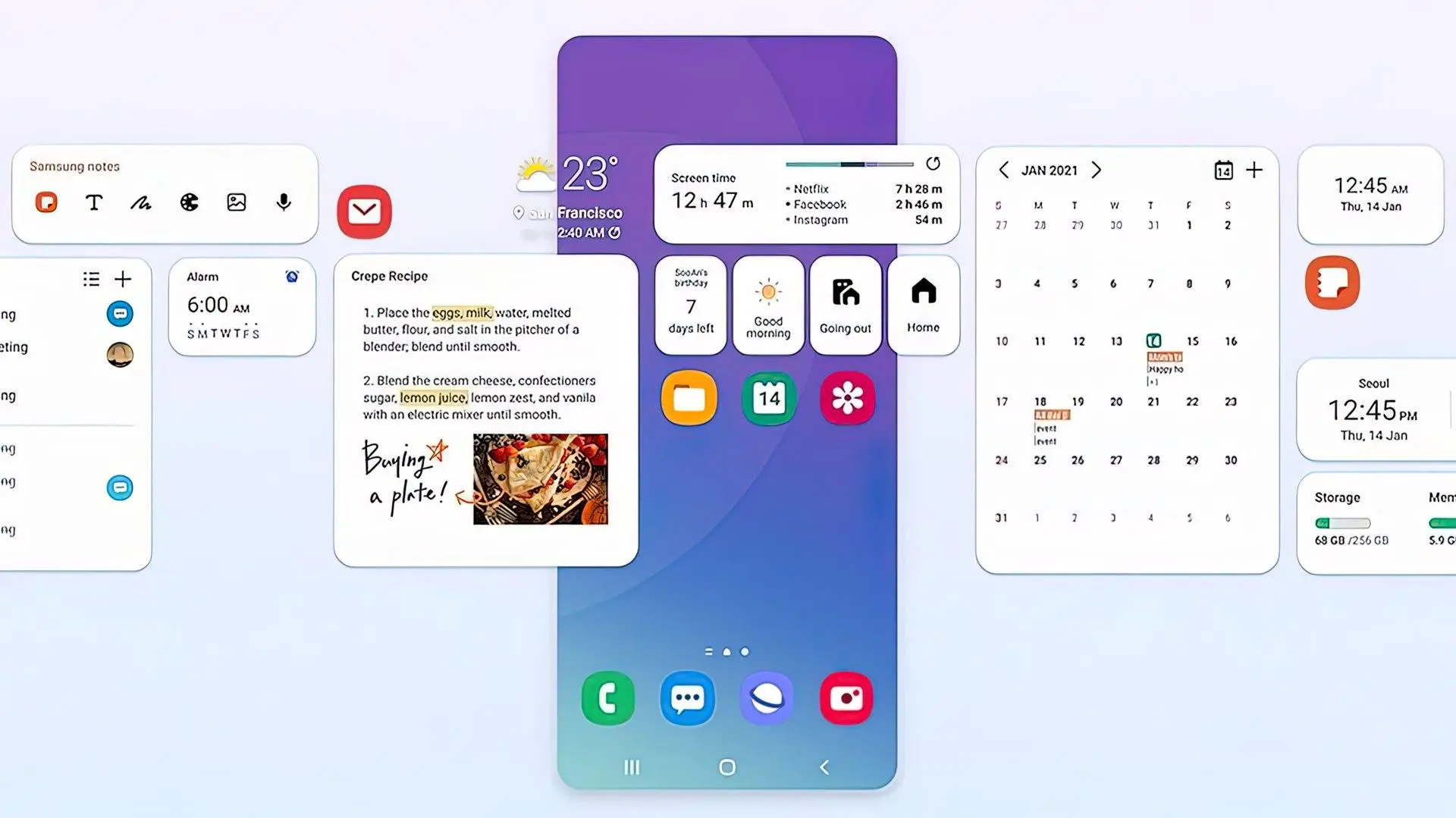 Смартфоны линейки Galaxy S21 начнут обновляться до One UI 4.1 в феврале