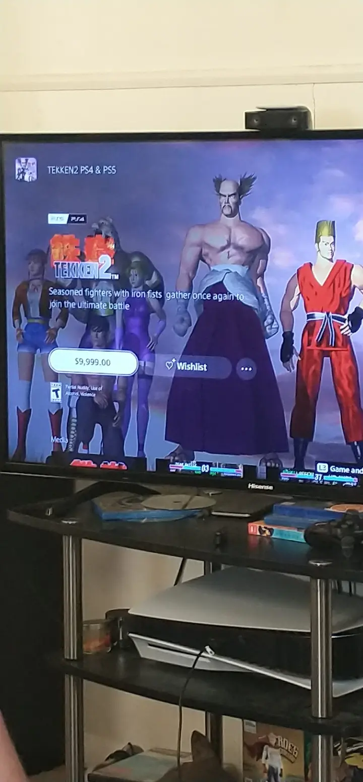 Tekken 2 случайно стала самой дорогой игрой в&nbsp;PS&nbsp;Store. Игру продавали за&nbsp;10 000 долларов
