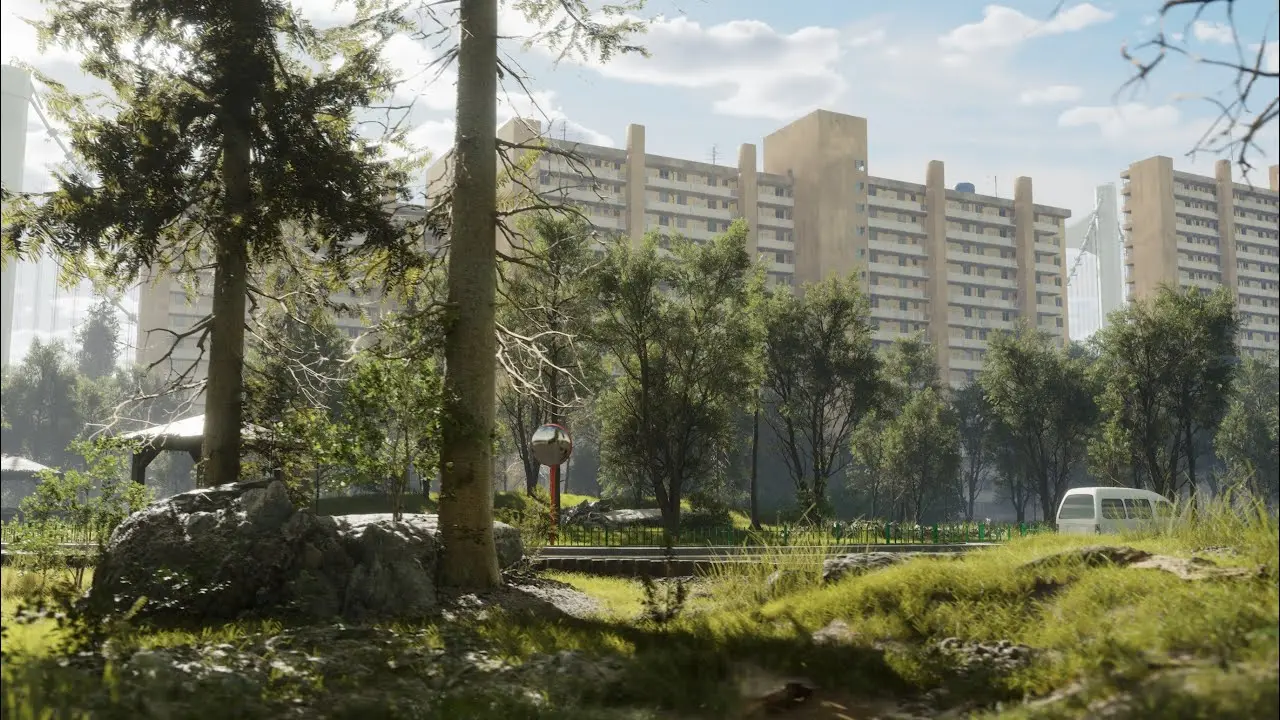 Корейские разработчики показали город на движке Unreal Engine 5, который не отличить от реального