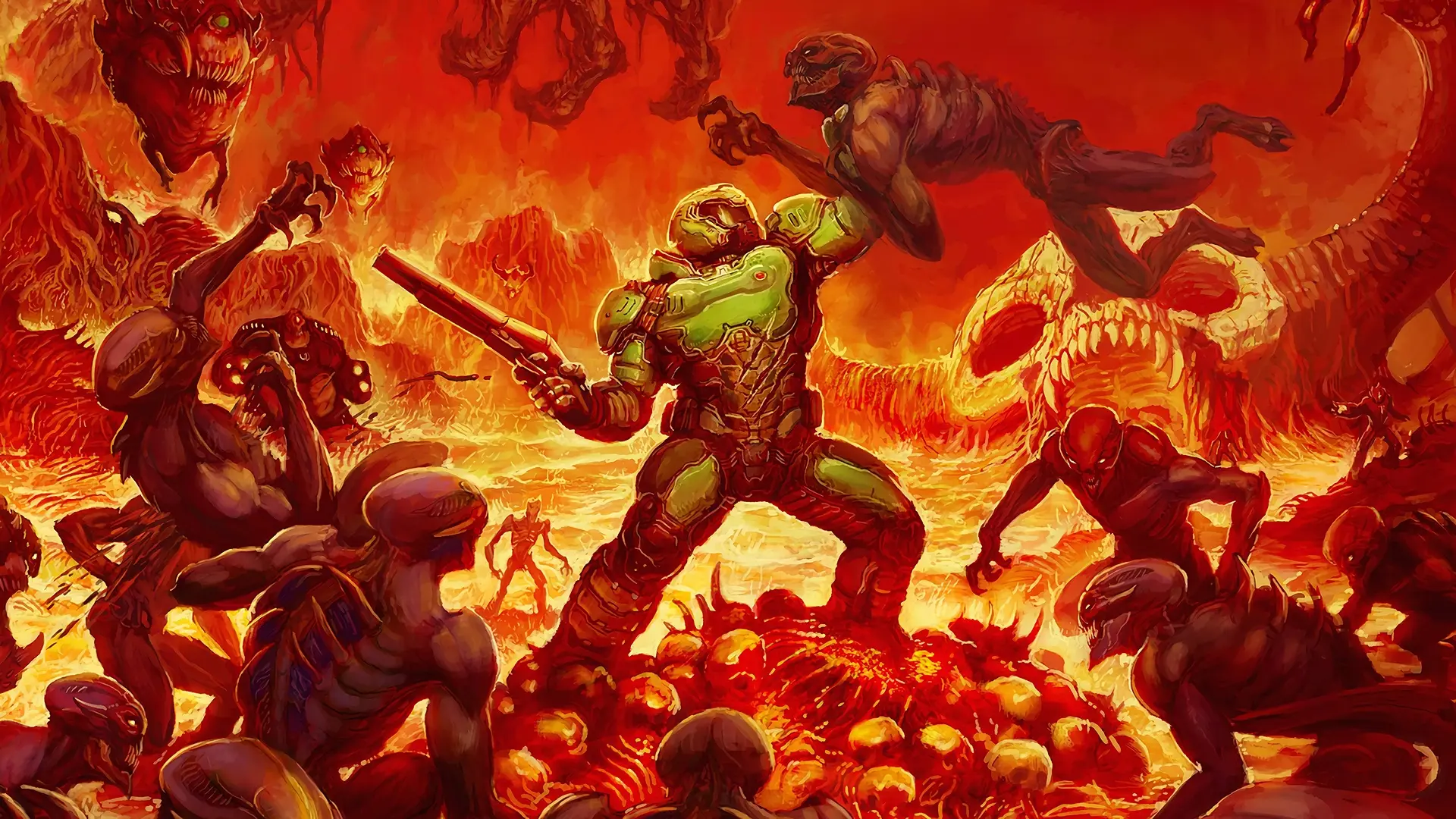 Шутер DOOM смогли запустить без традиционной графики