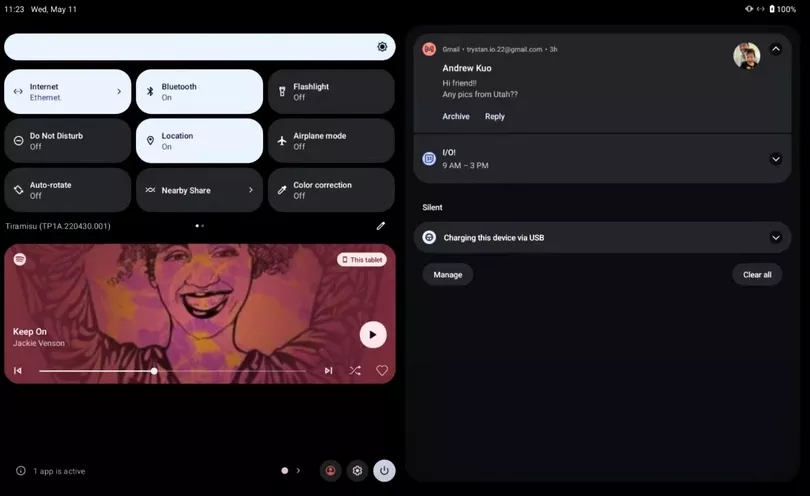 Google выпустит Android 13 для планшетов