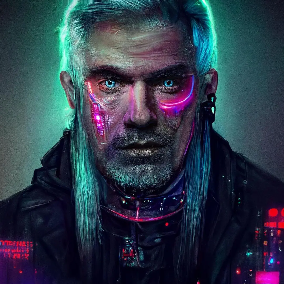 Художник показал как выглядел&nbsp;бы Ведьмак в&nbsp;мире Cyberpunk 2077