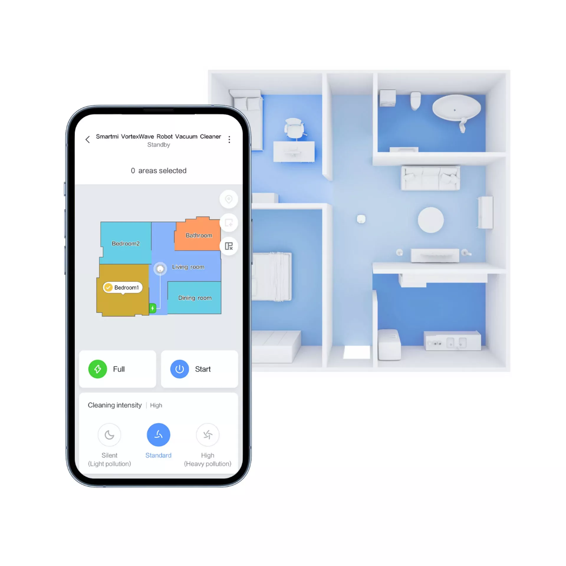 Smartmi разработал моющий робот-пылесос Vortex Wave с уникальной щеткой и двумя резервуарами для воды